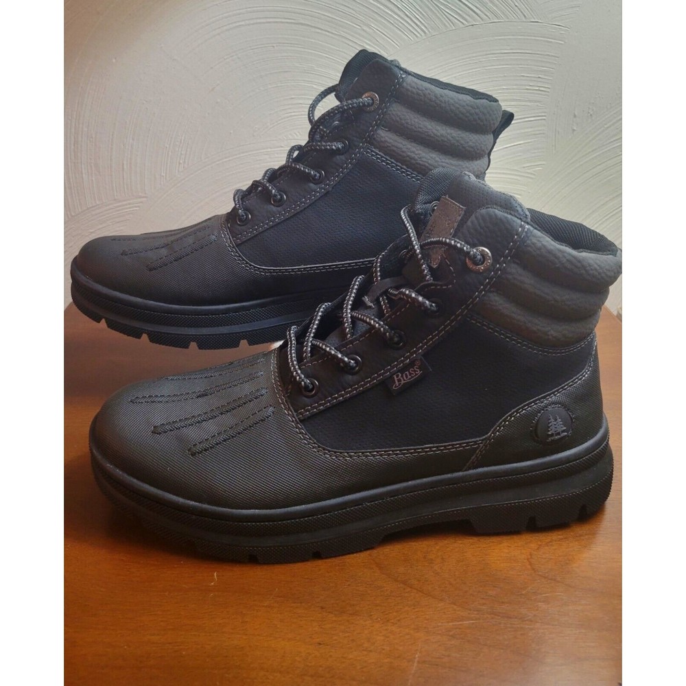 G.H. Bass & Co. Men's  Boots Hiking Shoes High-Top Black Brand New 71350624A